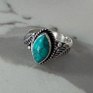 NWOT Sundance Creosote Ring, Turquoise, Sterling Silver